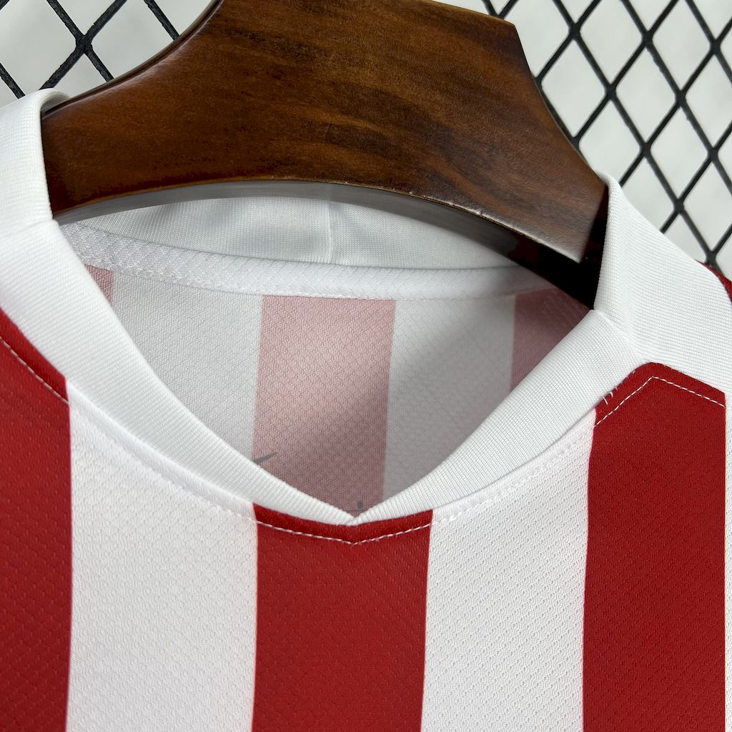 Atlético de Madrid Home 2025/26 Vermelha e Branca - Versão Torcedor