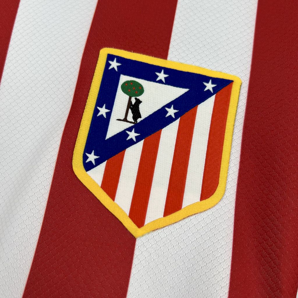 Atlético de Madrid Home 2025/26 Vermelha e Branca - Versão Torcedor