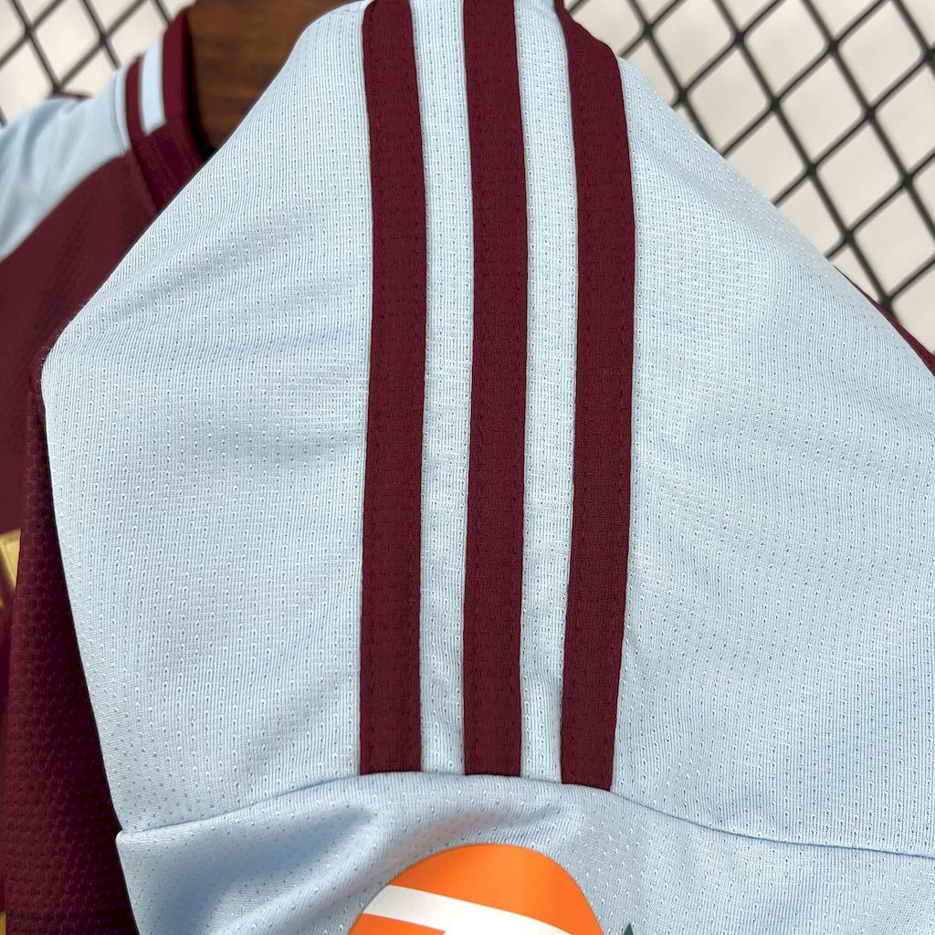 Camisa Aston Villa Home 2025/26 Vermelha e Azul - Versão Torcedor