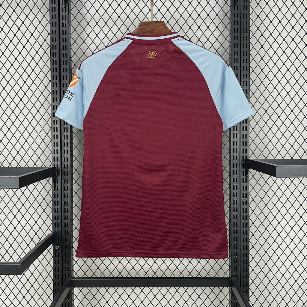 Camisa Aston Villa Home 2025/26 Vermelha e Azul - Versão Torcedor