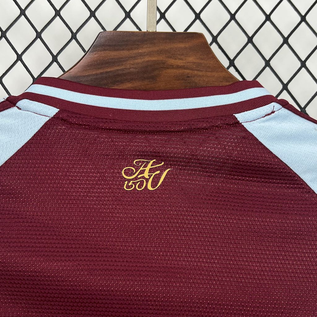 Camisa Aston Villa Home 2025/26 Vermelha e Azul - Versão Torcedor