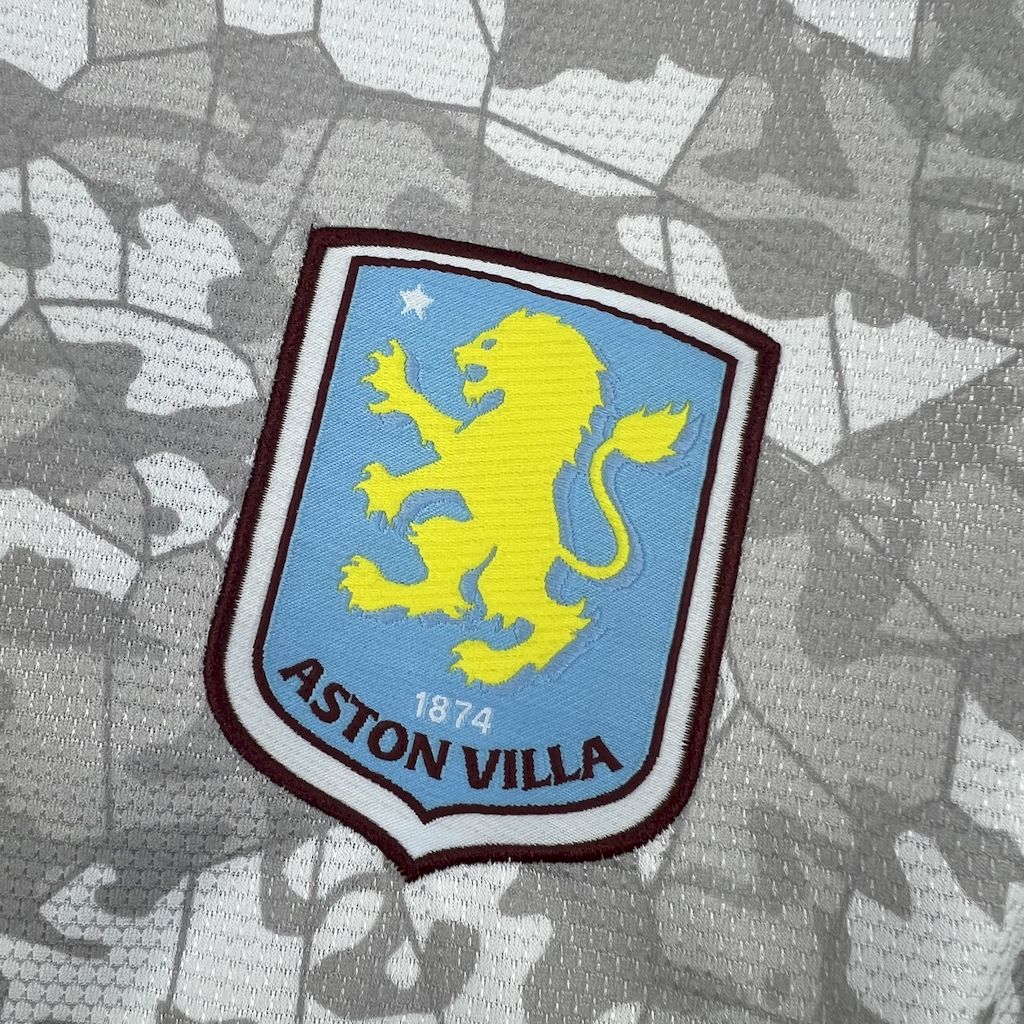 Camisa Aston Villa Third 2025/26 Branca - Versão Torcedor