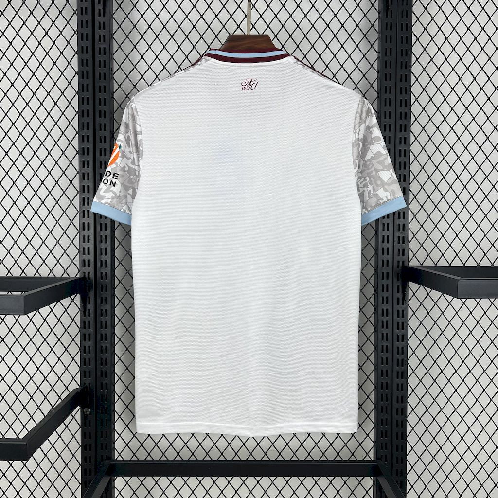 Camisa Aston Villa Third 2025/26 Branca - Versão Torcedor