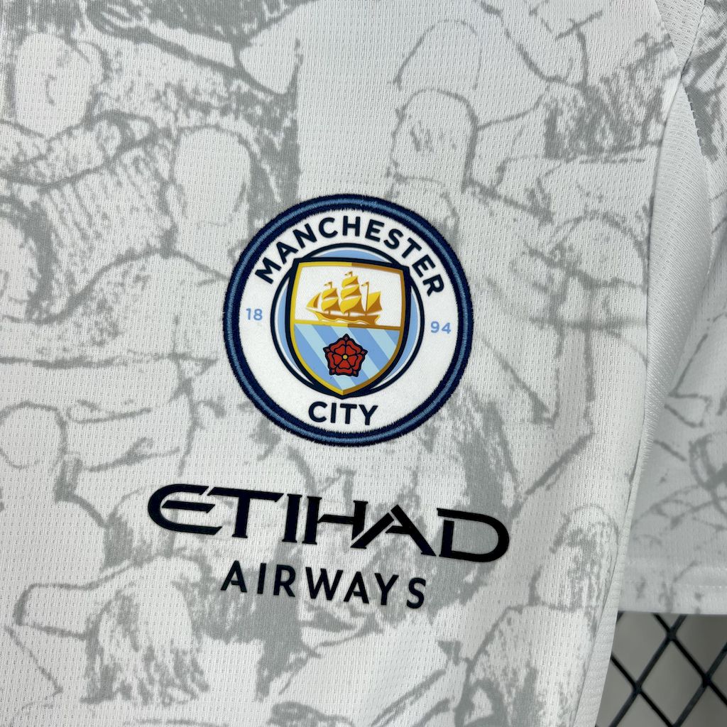 Camisa Manchester City Away 2025/26 Branca - Versão Torcedor
