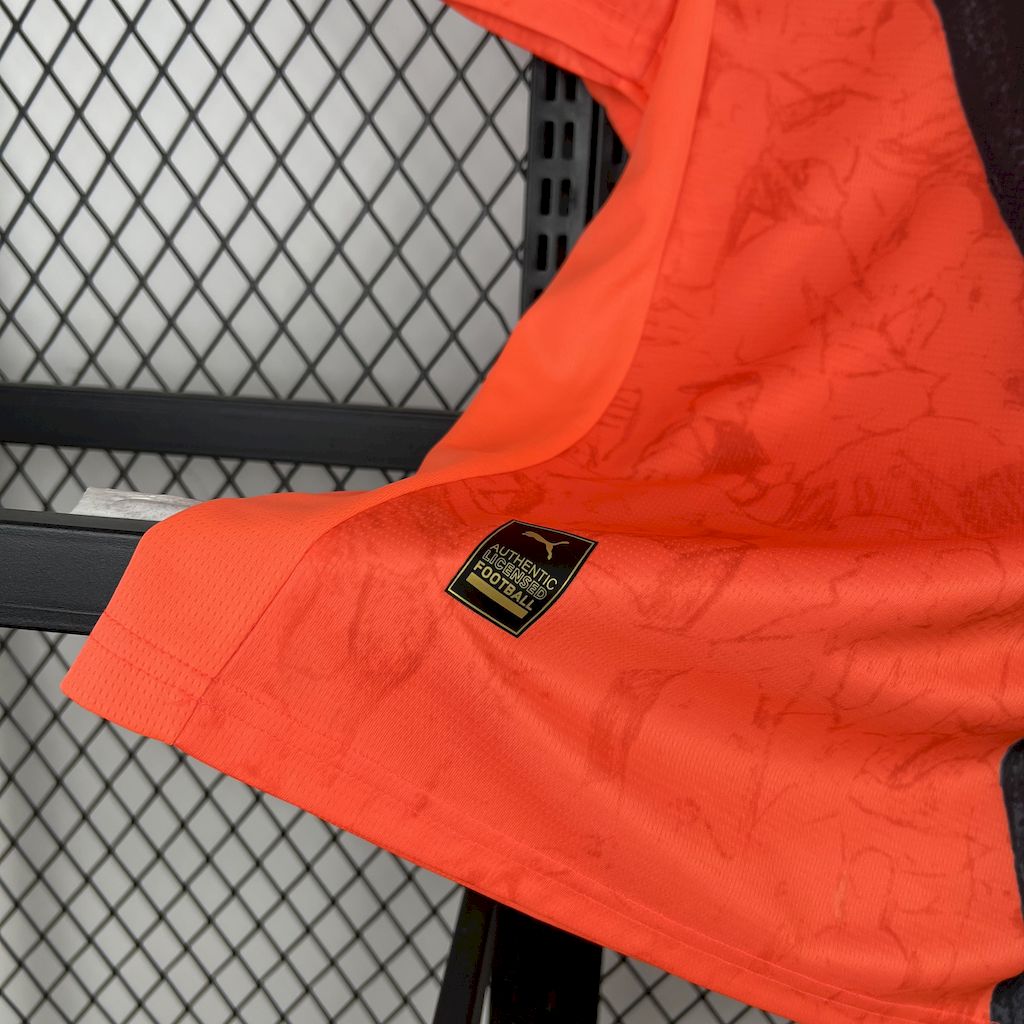Camisa Manchester City Third 2025/26 Laranja - Versão Torcedor