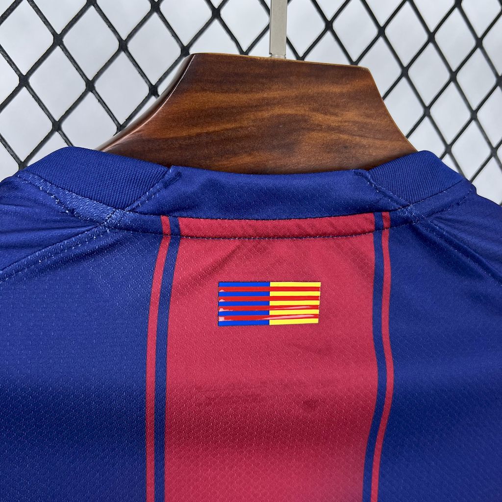 Camisa Barcelona Home 2025/26 Grená - Modelo Torcedor