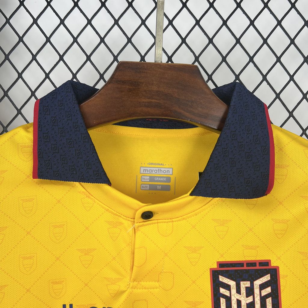 Camisa Seleção Equador I 2025 Amrela - Versão Torcedor