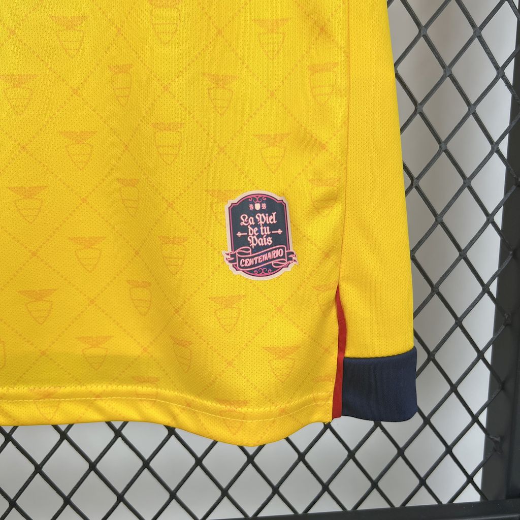 Camisa Seleção Equador I 2025 Amrela - Versão Torcedor