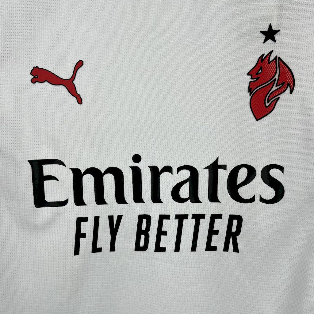 Camisa AC Milan Away 2025/26 Branca - Modelo Torcedor