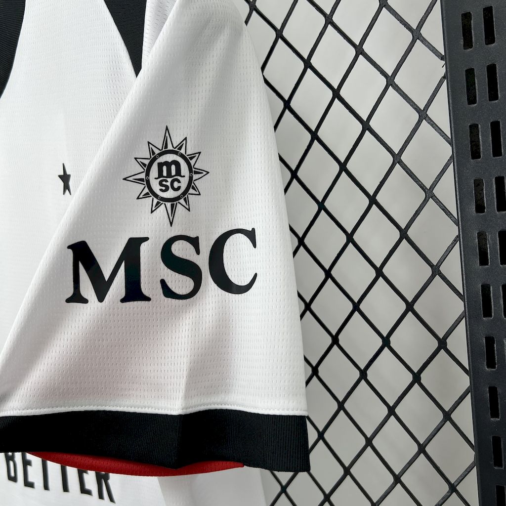Camisa AC Milan Away 2025/26 Branca - Modelo Torcedor
