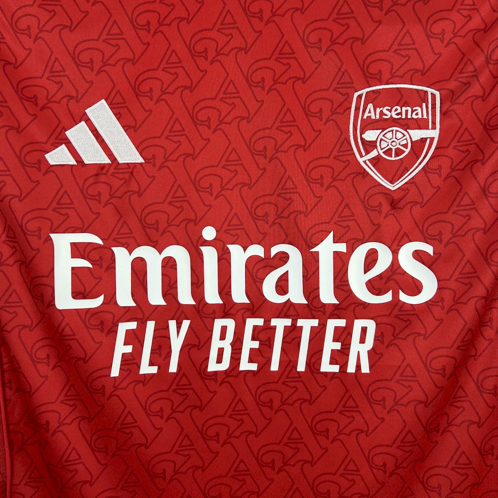 Camisa Arsenal Home 2025/26 Vermelha - Modelo Torcedor