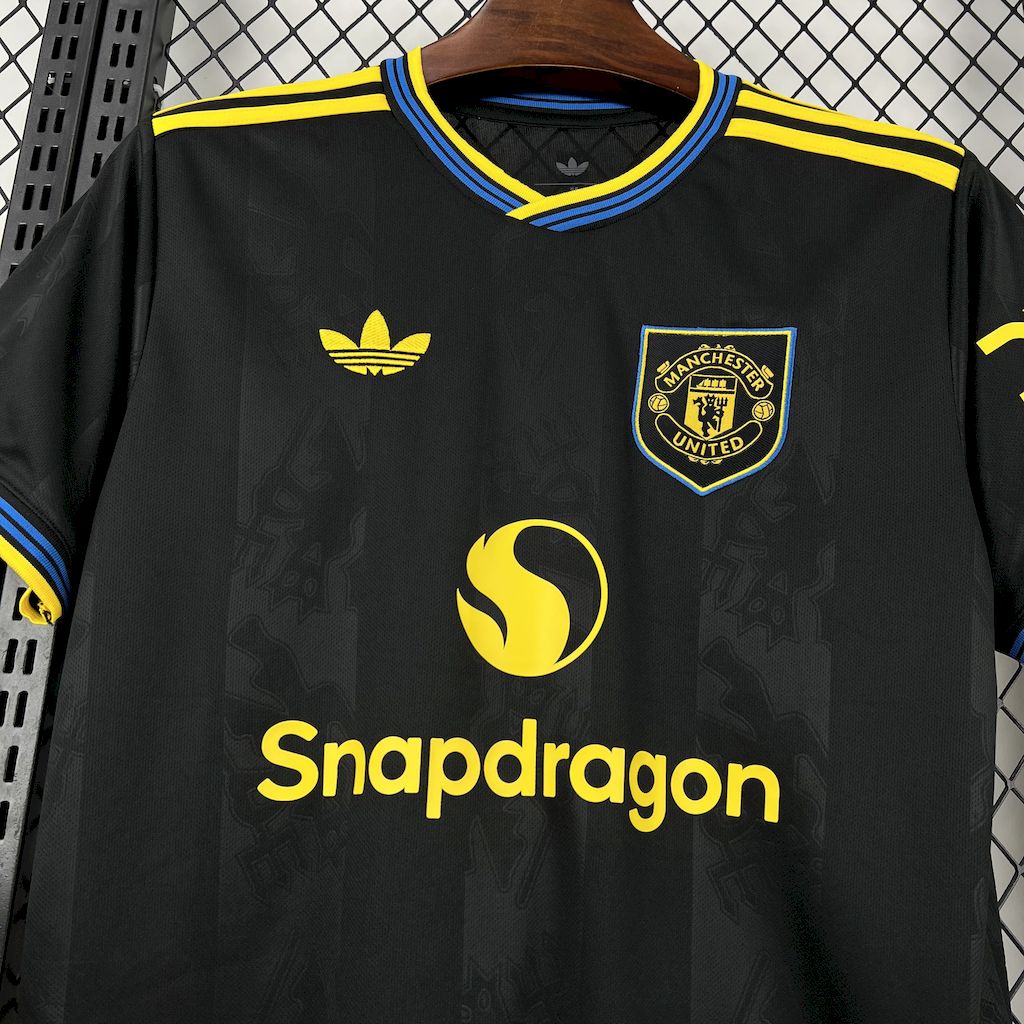 Camisa Manchester United Third 2025/26 Preta - Modelo Torcedor