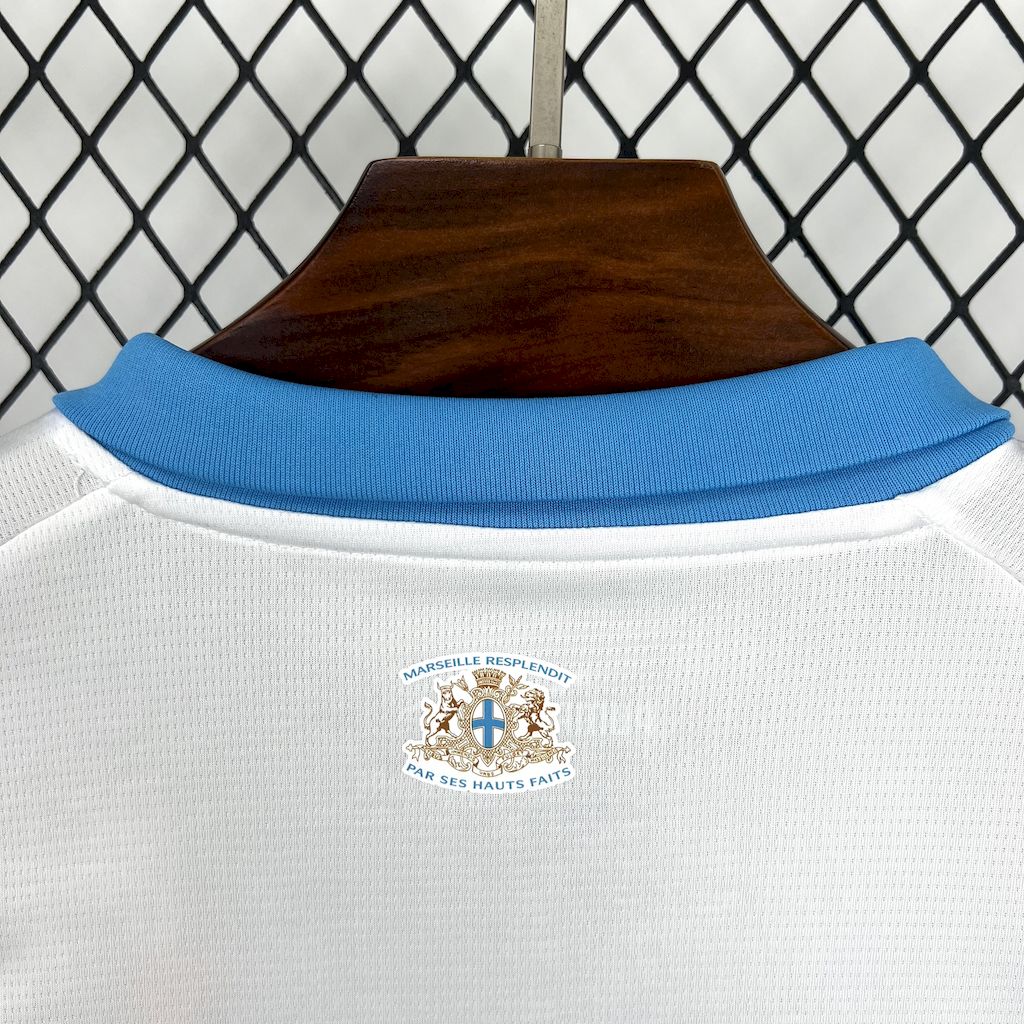 Camisa Olympique de Marseille Home 2025/26 Branca - Modelo Torcedor