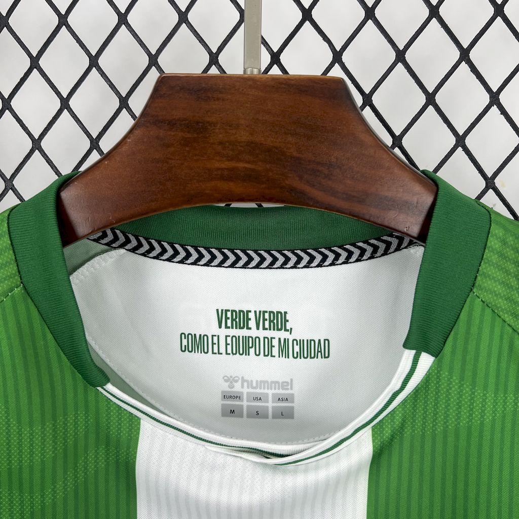 Camisa Real Betis Home 2025/26 Verde e Branca - Versão Torcedor