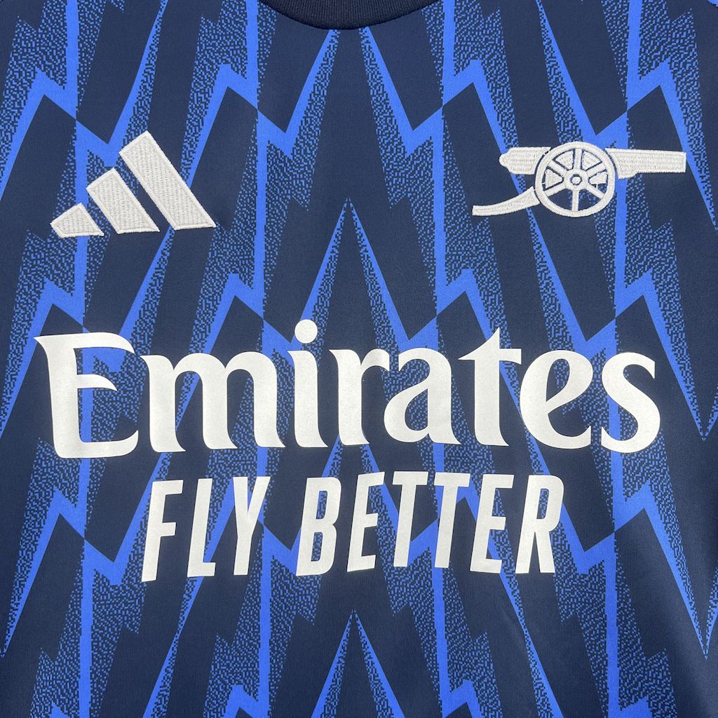 Camisa Arsenal Away 2025/26 Azul - Modelo Torcedor