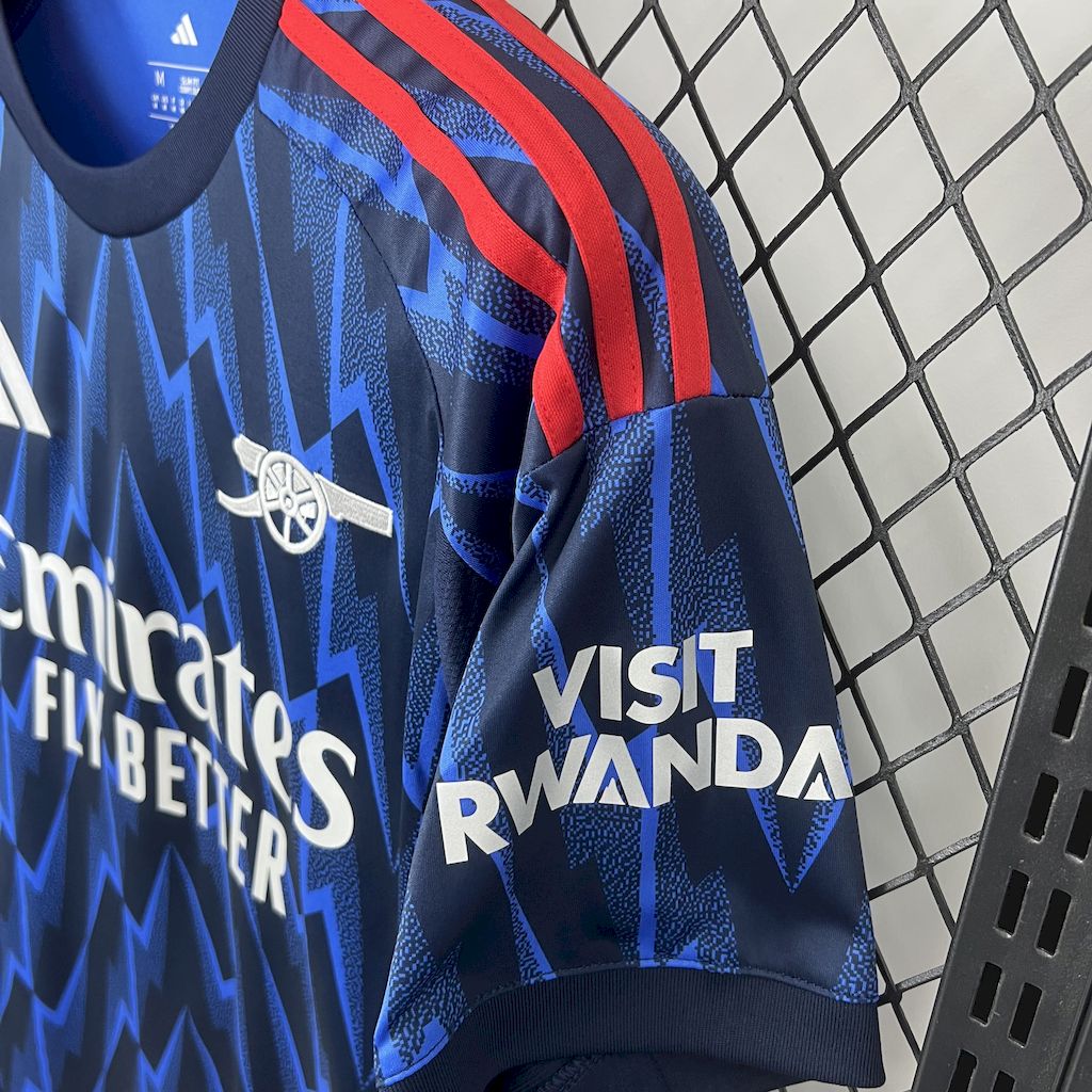 Camisa Arsenal Away 2025/26 Azul - Modelo Torcedor