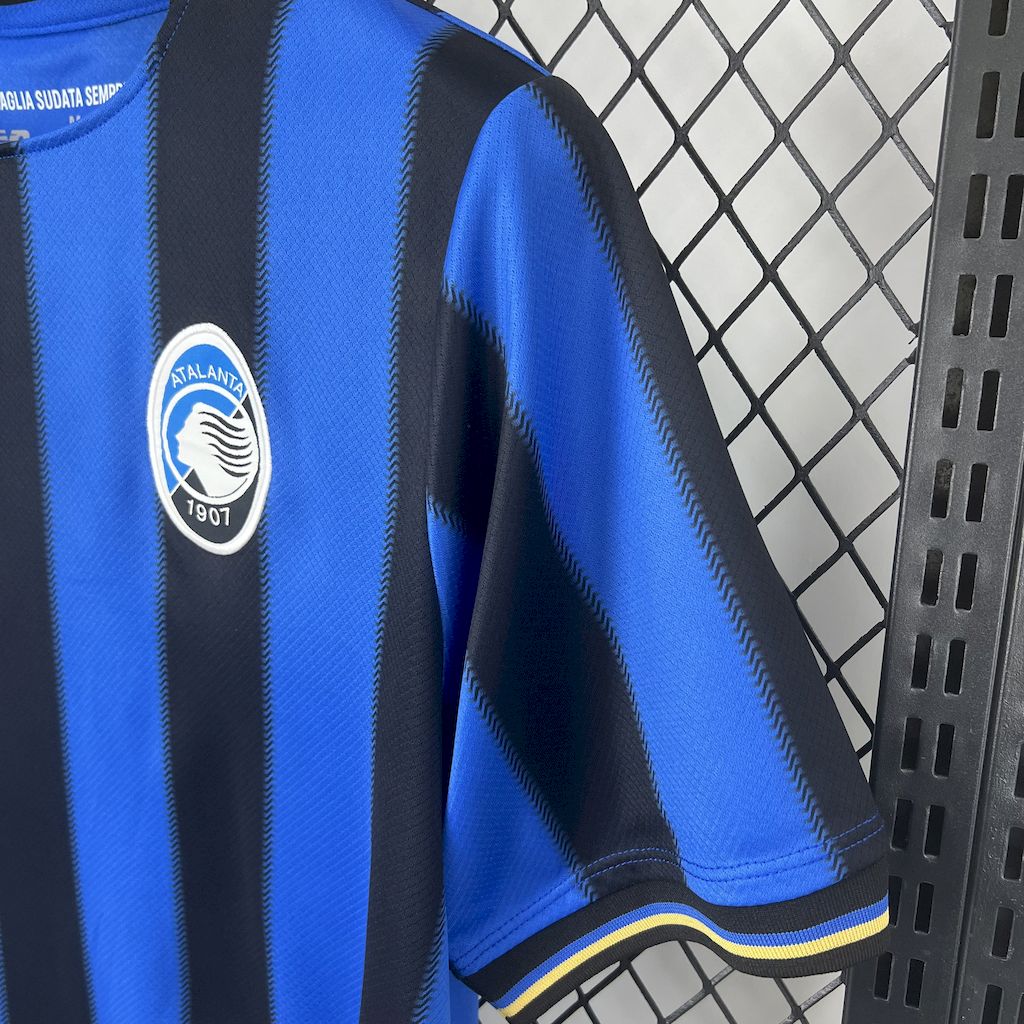Camisa Atalanta Home 2025/26 Azul e Preto - Versão Torcedor
