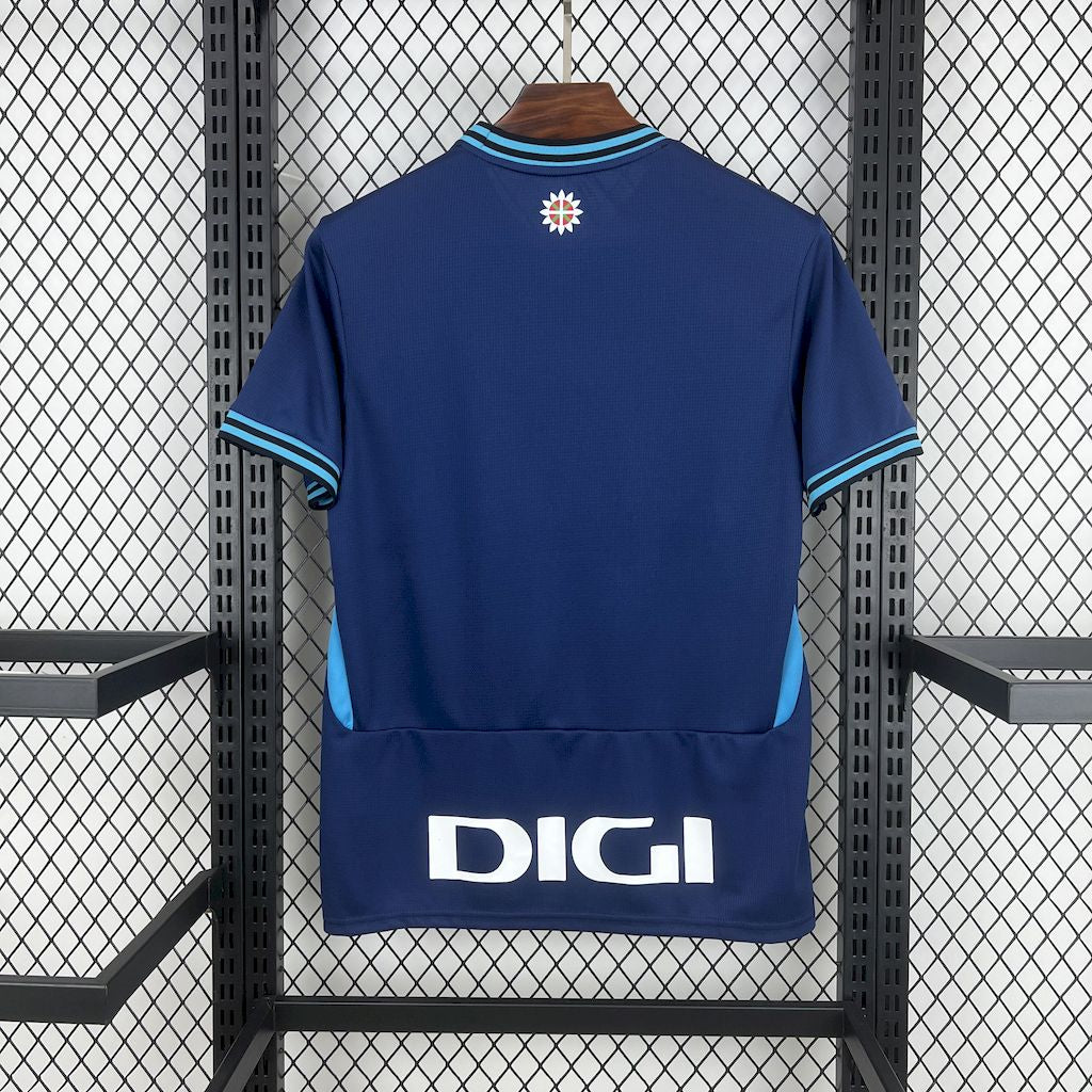 Camisa Athletic Bilbao Away 2025/26 Azul - Modelo Torcedor