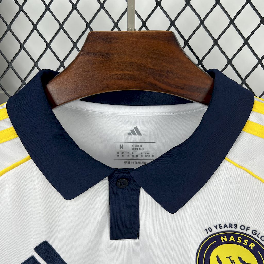 Camisa Al-Nassr Third 2025/26 Branca - Modelo Torcedor