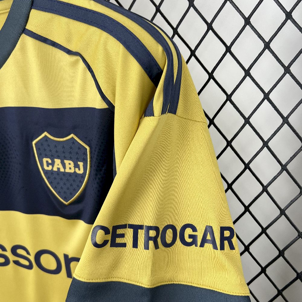 Camisa Boca Juniors Away 2025/26 Amarelo e Azul - Modelo Torcedor