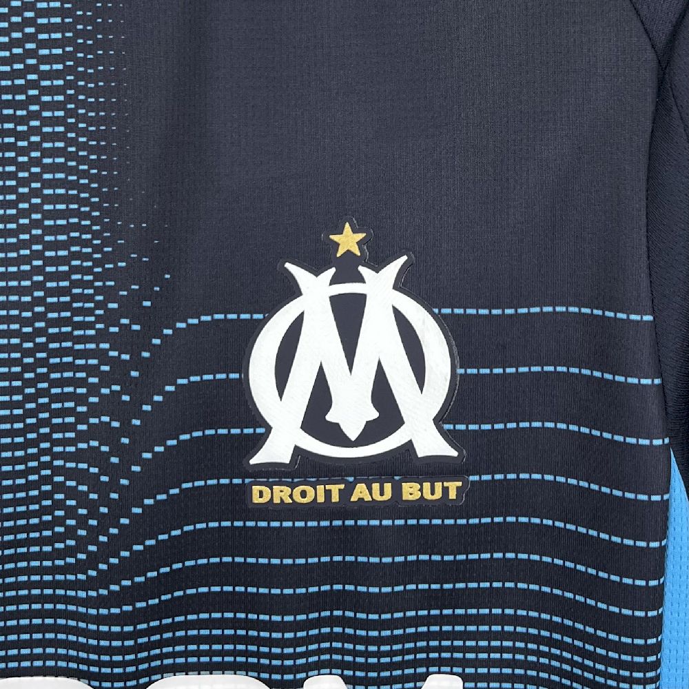 Camisa Olympique de Marseille Away 2025/26 Preta - Modelo Torcedor