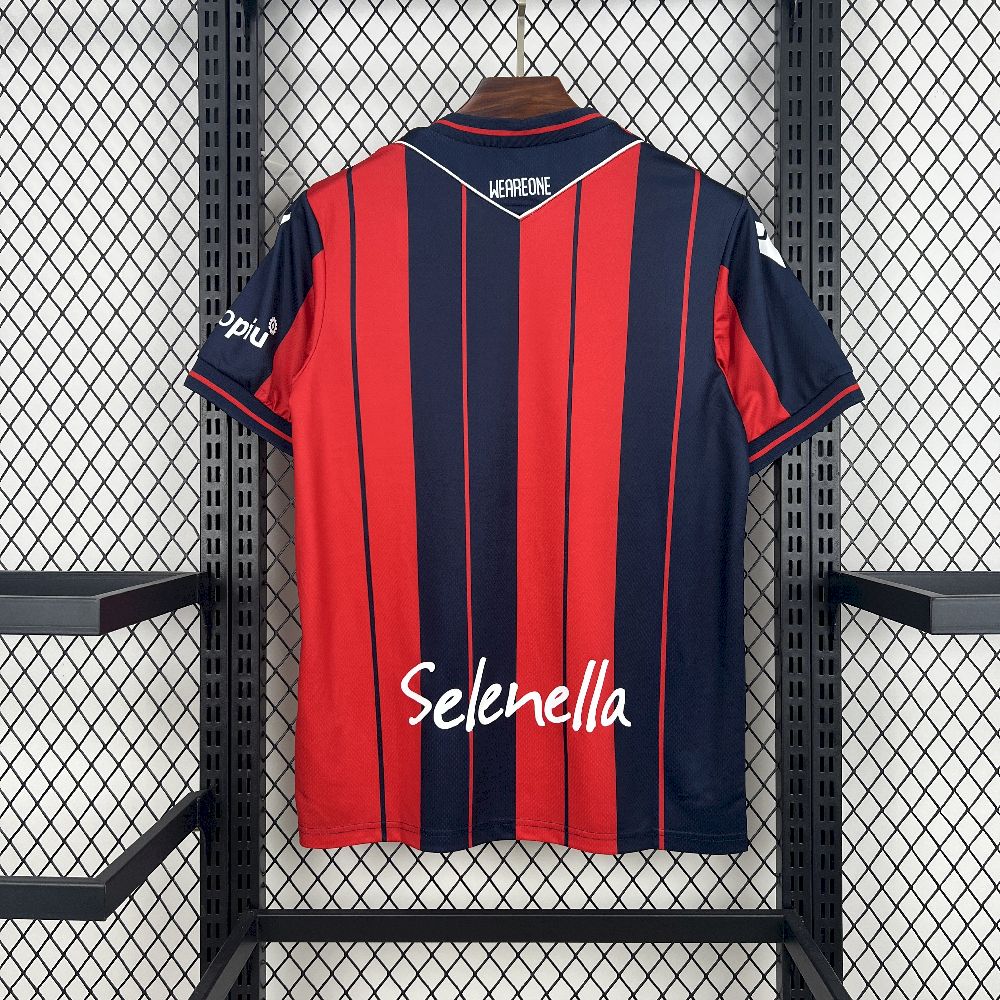 Camisa Bologna Home 2025/26 Vermelho e Azul - Versão Torcedor