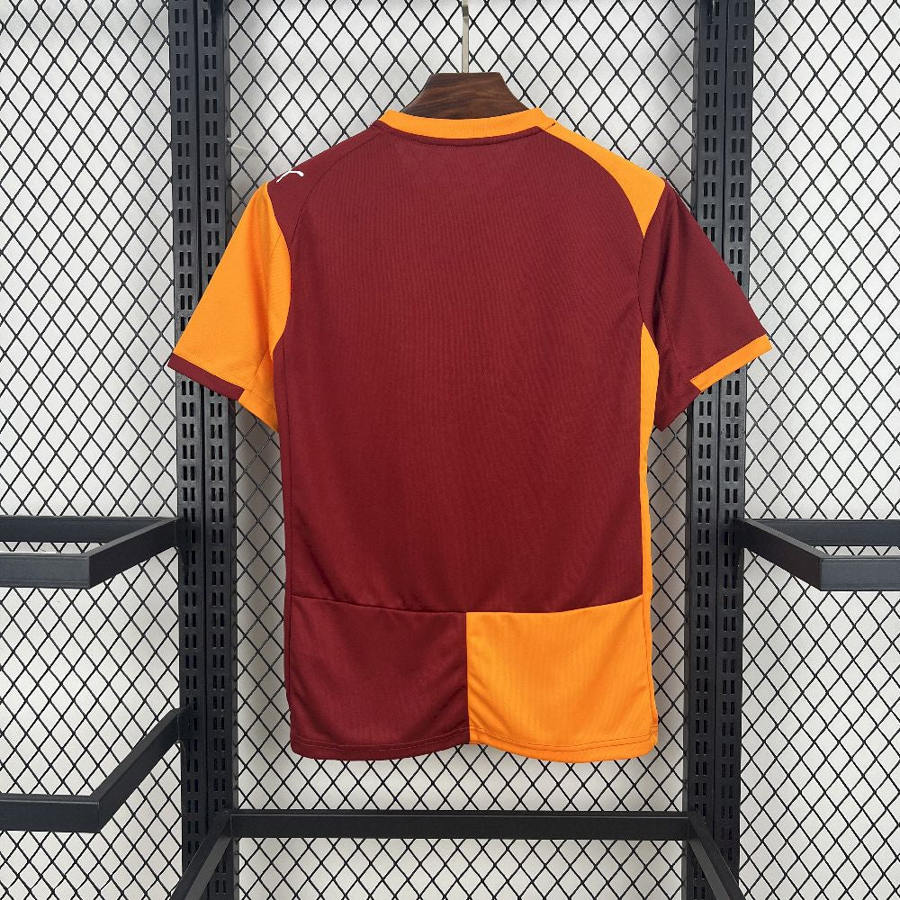 Camisa Galatasaray Home 2025/26 Vermelha e Laranja - Modelo Torcedor