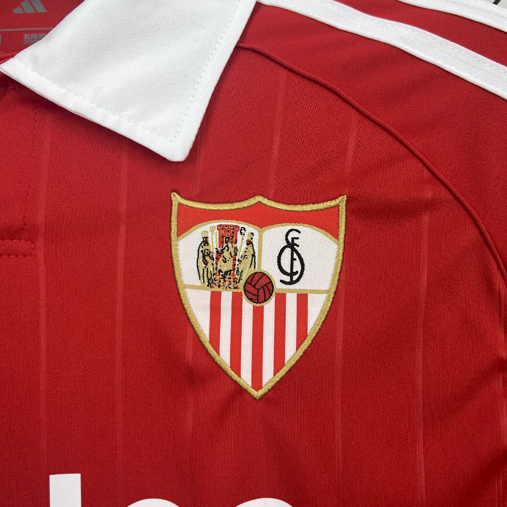 Camisa Sevilla Away 2025/26 Vermelha- Versão Torcedor