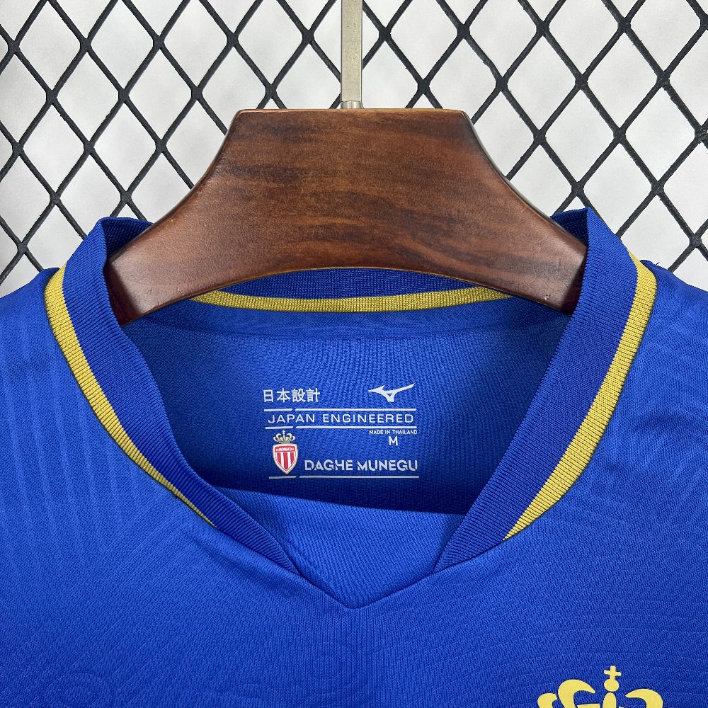 Camisa Monaco Away 2025/26 Azul - Modelo Torcedor