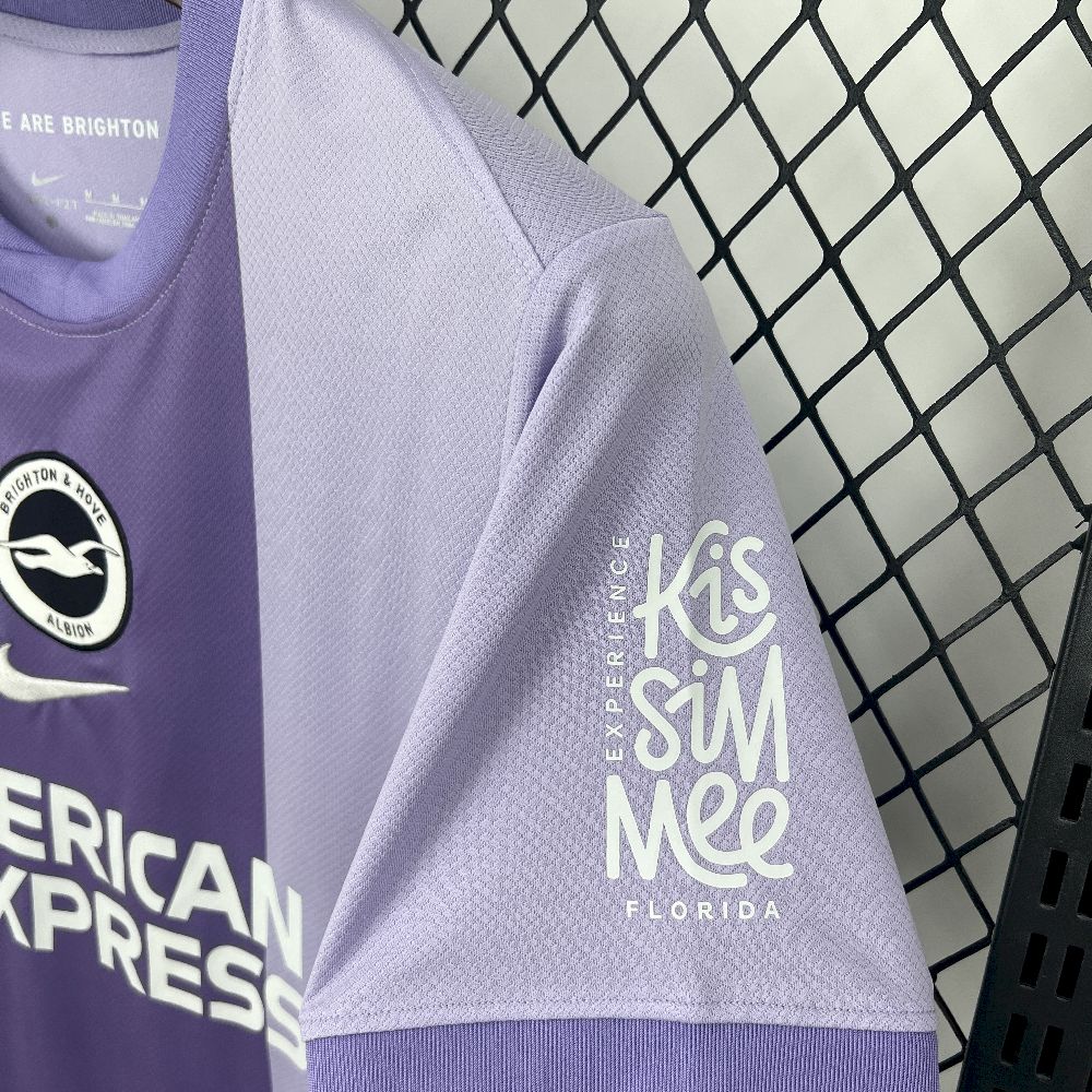Camisa Brighton Away 2025/26 Lilás - Versão Torcedor