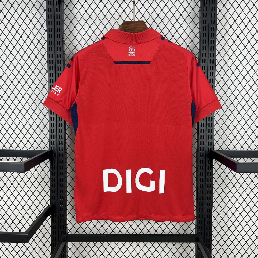 Camisa Osasuna Home 2025/26 Vermelha- Versão Torcedor