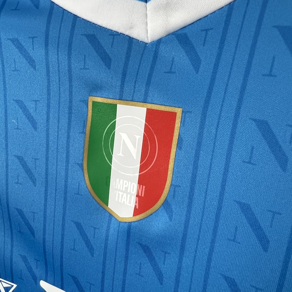 Camisa Napoli Home 2025/26 Azul - Versão Torcedor
