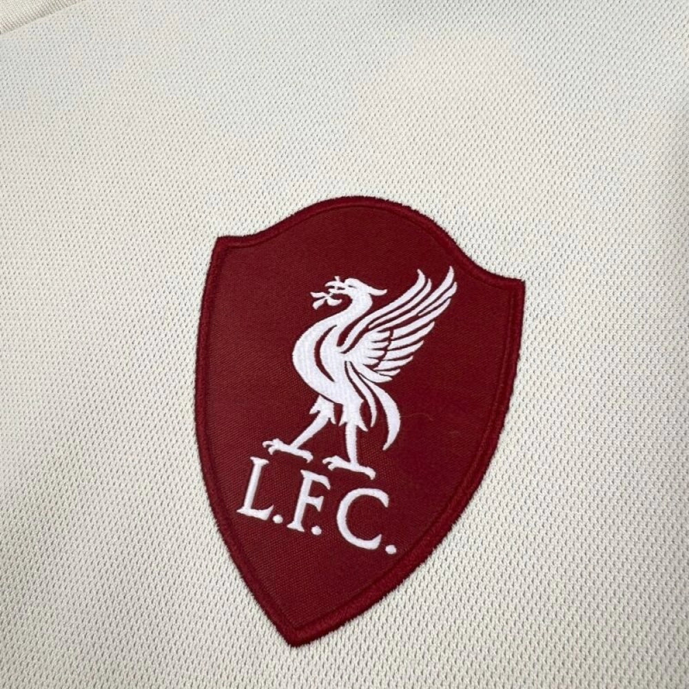 Camisa Liverpool Away 2025/26 Bege - Manga Longa
