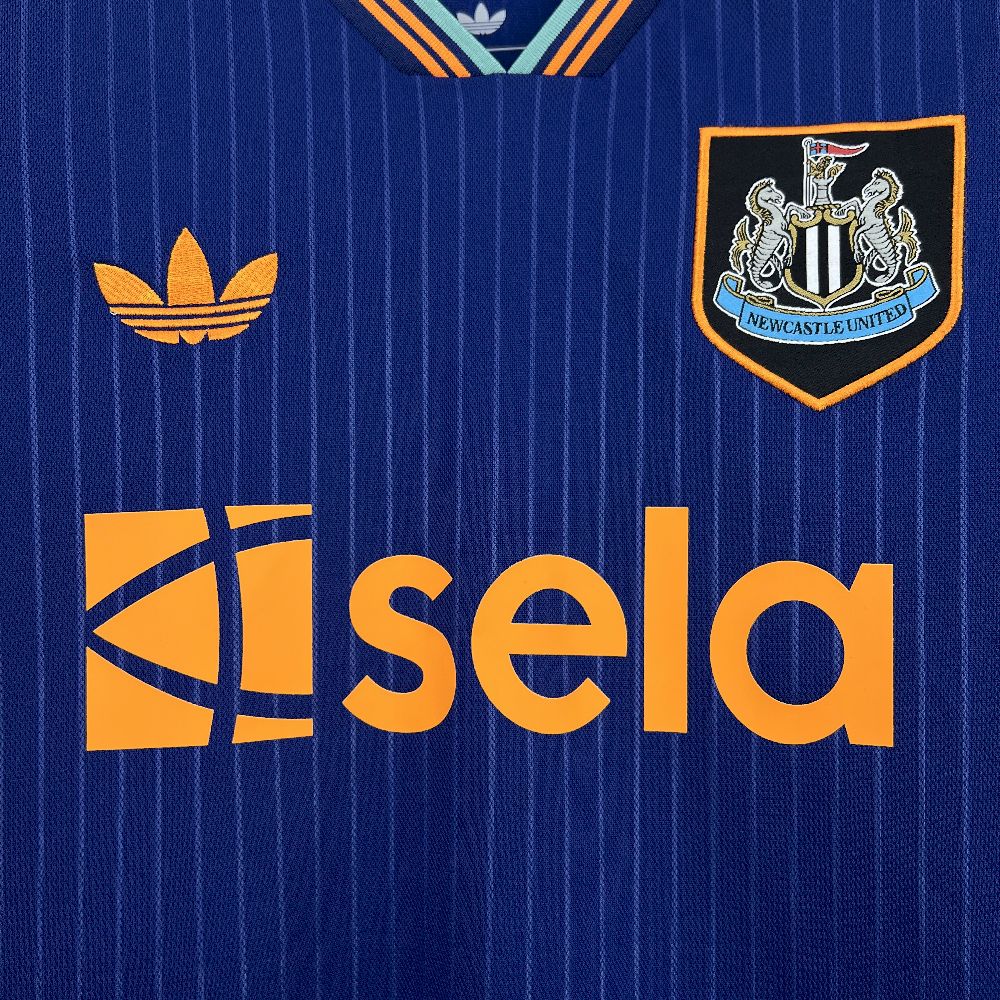 Camisa Newcastle Third 2025/26 Azul - Modelo Torcedor
