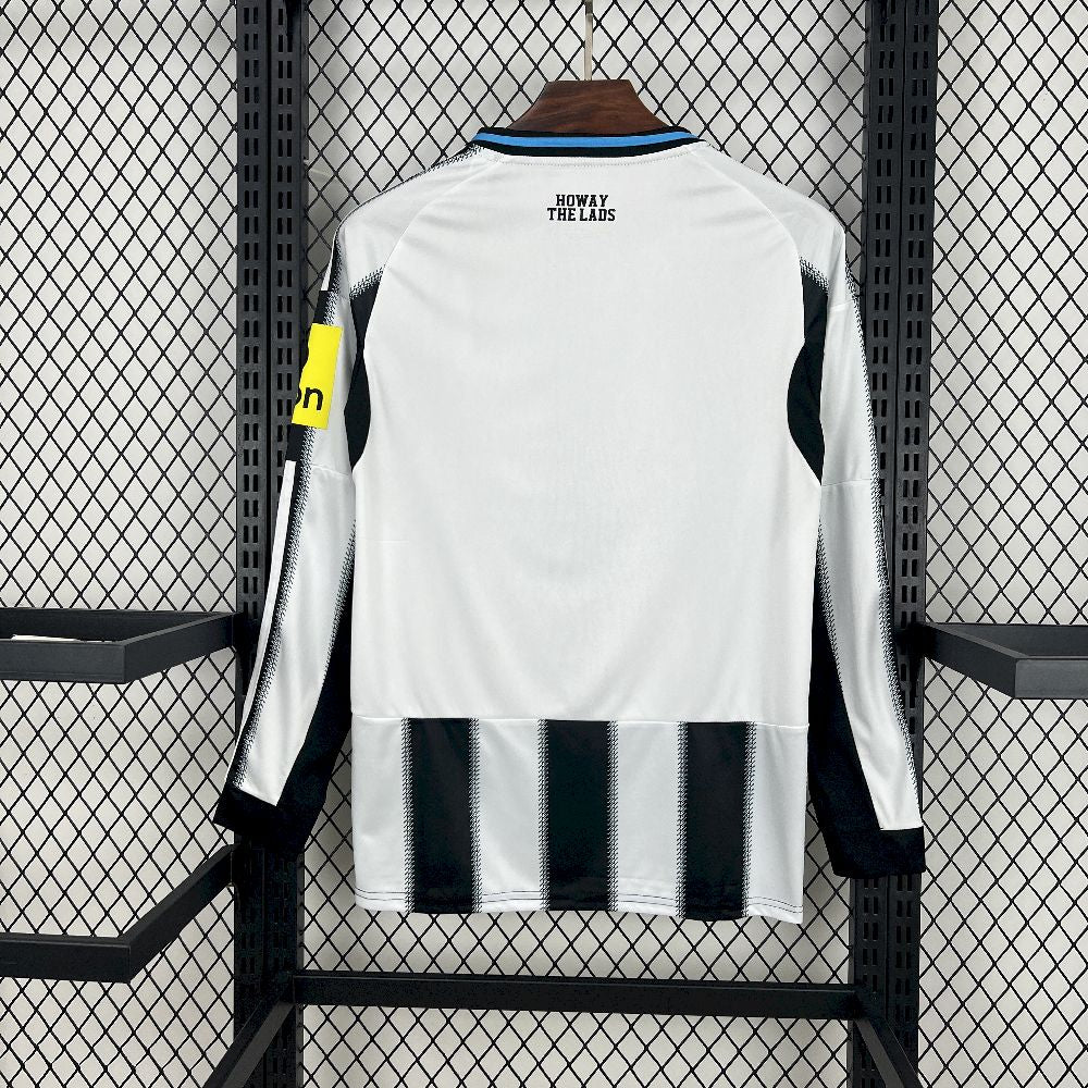 Camisa Newcastle Home 2025/26 Manga Longa - Modelo Torcedor