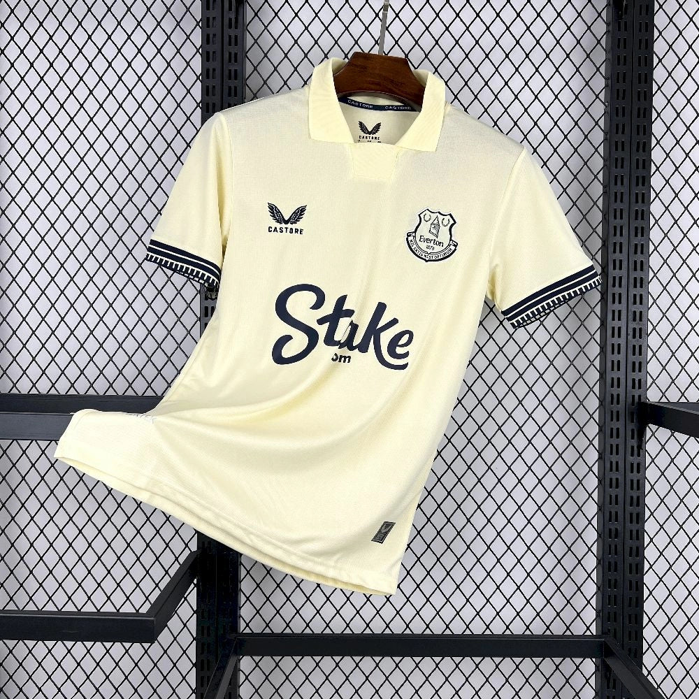 Camisa Everton Away 2025/26 Bege - Versão Torcedor