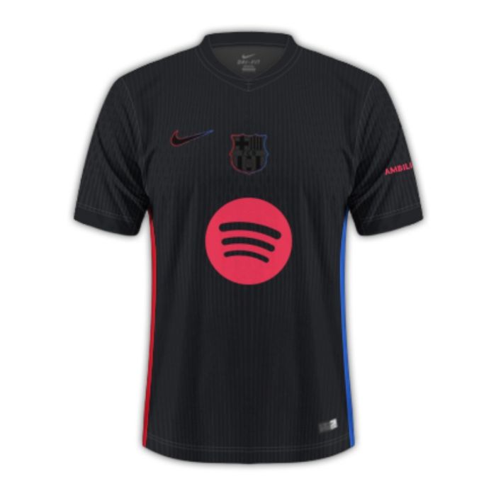 Camisa Barcelona lI 2024/25 Preta - Modelo Torcedor