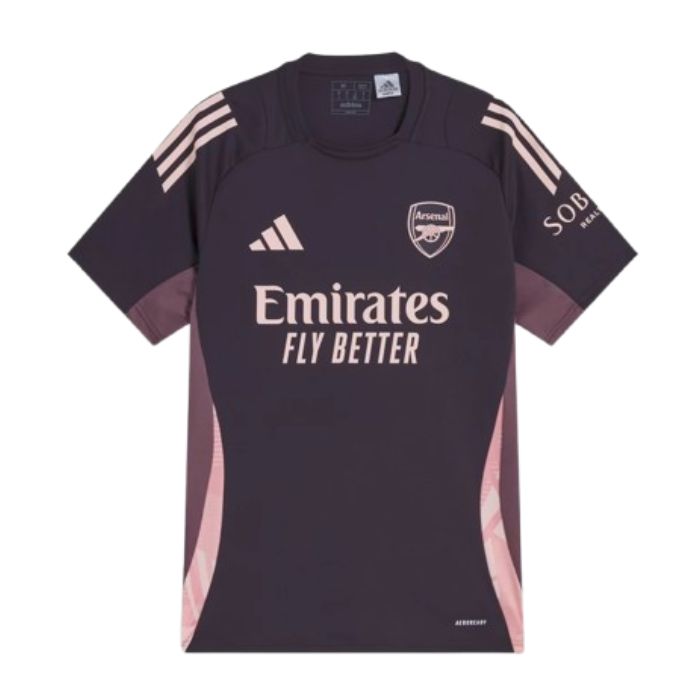 Camisa Arsenal Treino 2025/26 Roxa - Modelo Torcedor