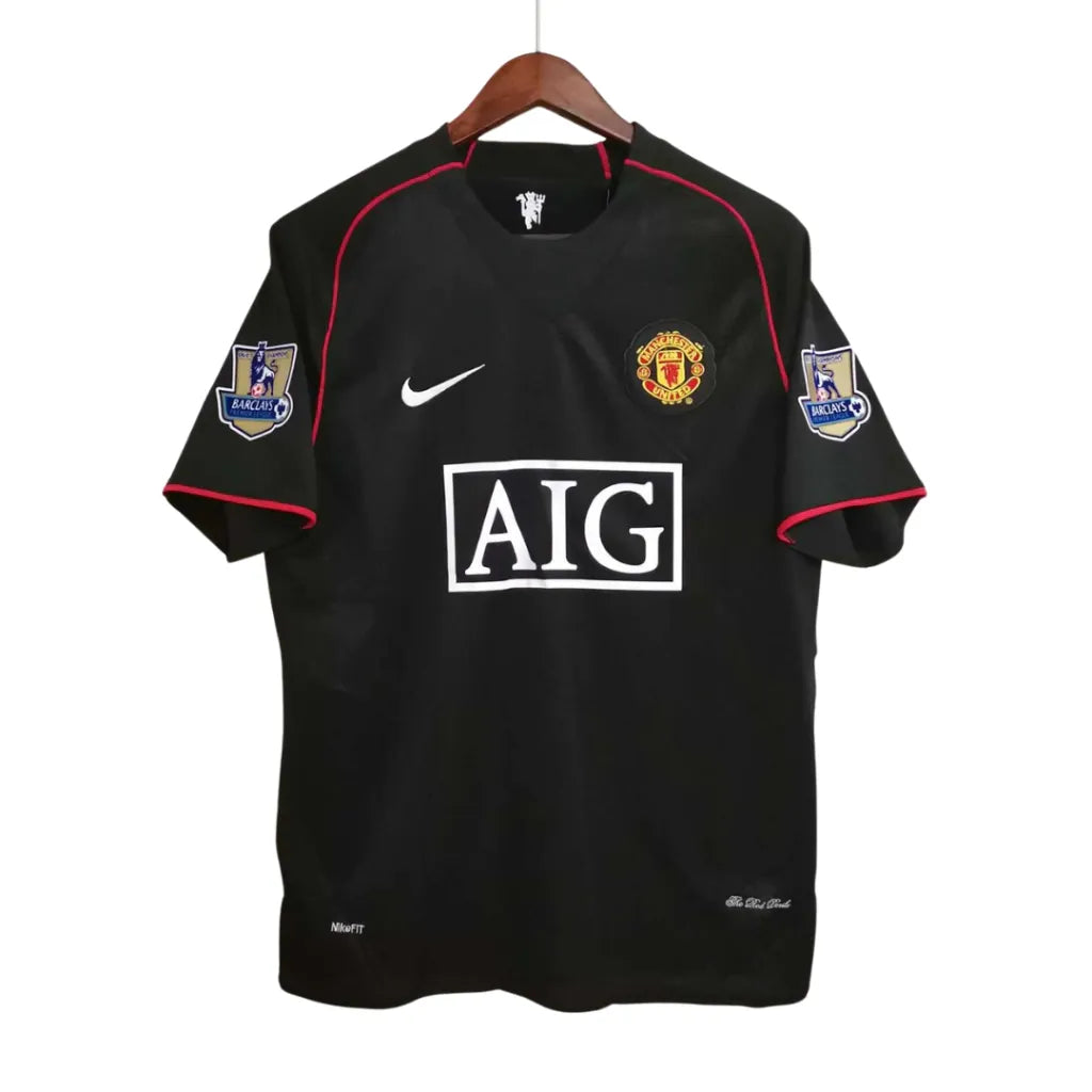 Camisa Manchester United Away 2008/08 Retrô - Preta