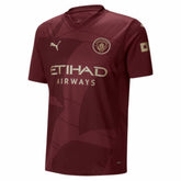 Camisa Manchester City III 2024/25 Bordô - Versão Torcedor