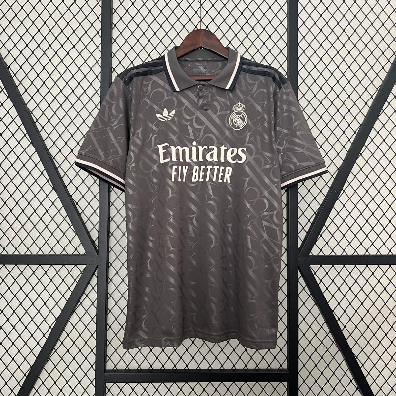 Camisa Real Madrid lII 2024/25 Cinza - Modelo Torcedor