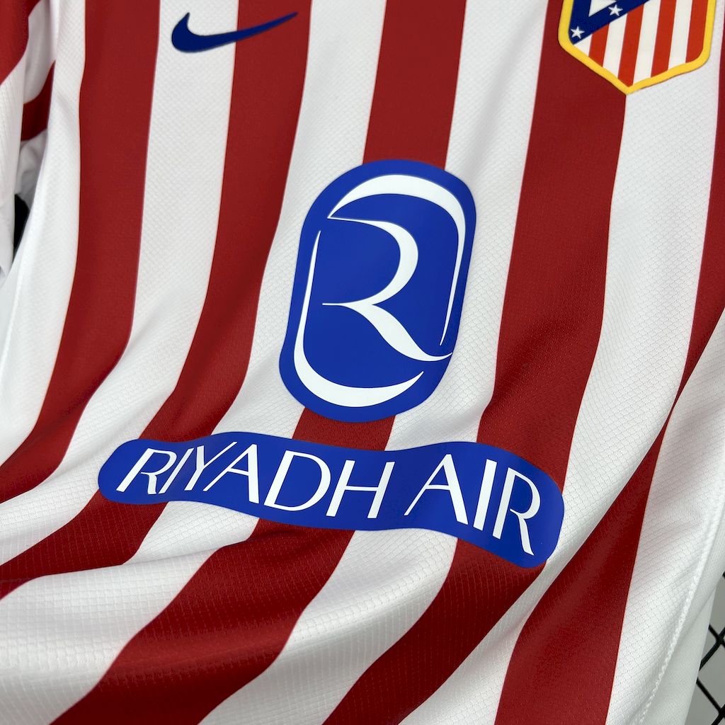 Atlético de Madrid Home 2025/26 Vermelha e Branca - Versão Torcedor