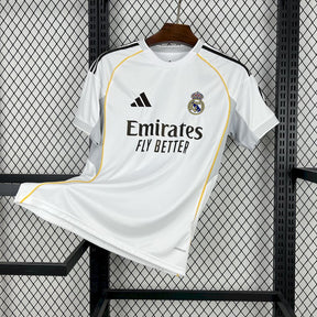 Camisa Real Madrid l 2025/26 Branca - Modelo Torcedor