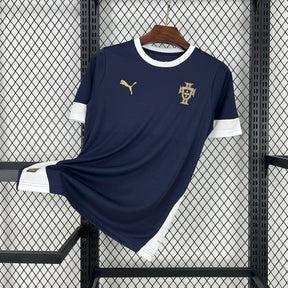Camisa Seleção Portugal Treino 2025 Azul e Branca - Versão Torcedor