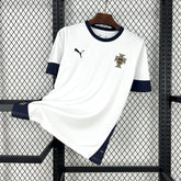 Camisa Seleção Portugal Treino 2025 Branca e Azul - Versão Torcedor