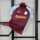 Camisa Aston Villa Home 2025/26 Vermelha e Azul - Versão Torcedor