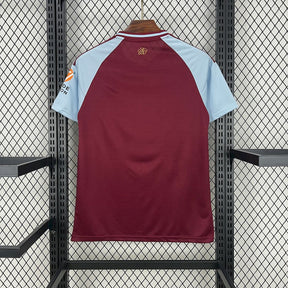 Camisa Aston Villa Home 2025/26 Vermelha e Azul - Versão Torcedor