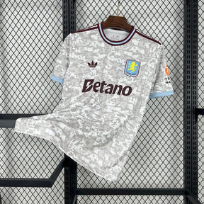 Camisa Aston Villa Third 2025/26 Branca - Versão Torcedor