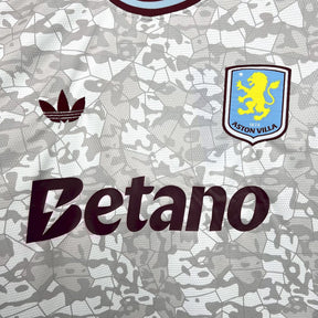 Camisa Aston Villa Third 2025/26 Branca - Versão Torcedor