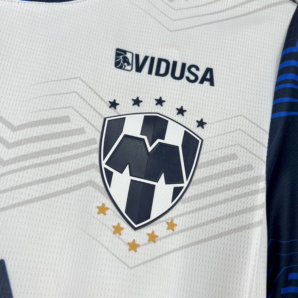 Camisa Monterrey Away 2024/25 Branca e Azul - Modelo Torcedor